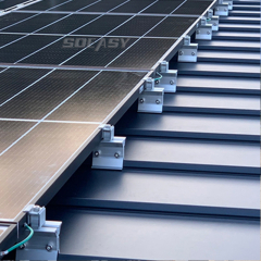 Soeasy Solar PV Roof Structure With Clamp